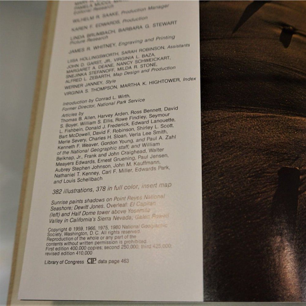 The New America's Wonderland : Our National Parks Hardcover 1980 Pull Out Map - Picture 5 of 12